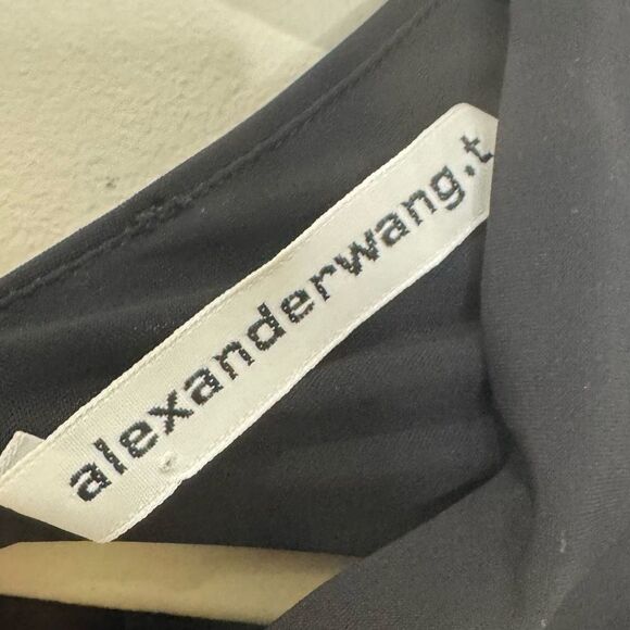 ALEXANDER WANG Black Lace Up Bodysuit Top - Picture 6 of 7